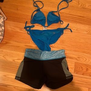 Medium bikini with small shorts